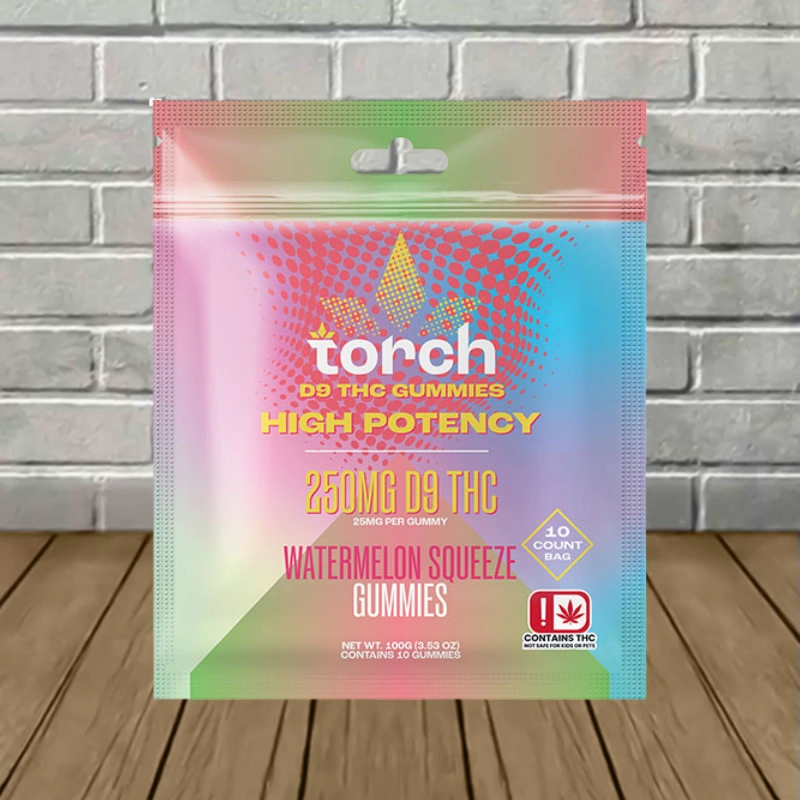 Torch High Potency D9 THC Gummies 250mg