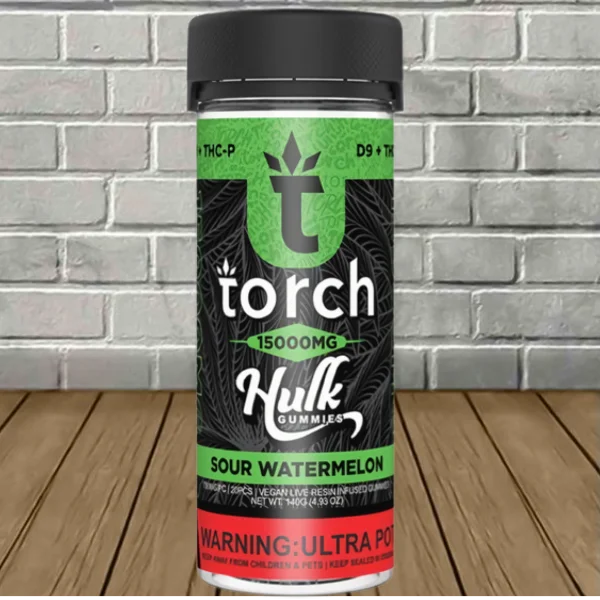Torch Live Resin D9 + THCP Hulk Gummies 15000mg - Image 5