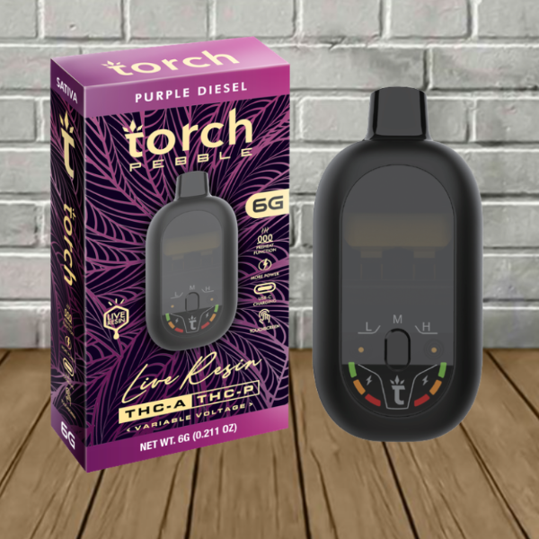 Torch Pebble Live Resin THCa | THCP Disposable 6g - Image 3