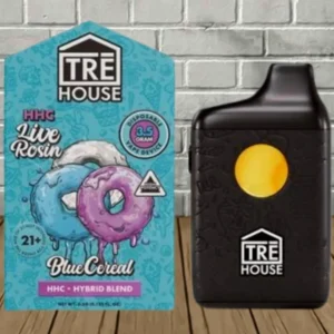 Tre House Live Rosin HHC Disposable Vape 3.5g Blue Cereal — DISCONTINUED