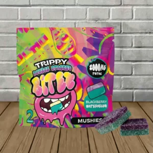 Alternative view of Trippy BITEZ Double Stacked Mushies 2000mg