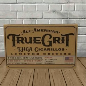 True Grit Premium THCa Hemp Cigarillos 3ct - Image 3