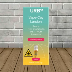 URB Vape-Cay London Saucy D8 | THCh Diamonds Cartridge 2g