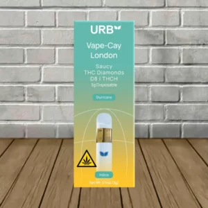 URB Vape-Cay London Saucy D8 | THCh Diamonds Disposable 3g - Image 5