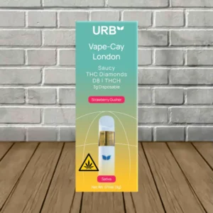 URB Vape-Cay London Saucy D8 | THCh Diamonds Disposable 3g - Image 6