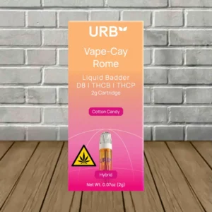 URB Vape-Cay Rome D8 | THCb | THCp Liquid Badder Cartridge 2g - Image 3