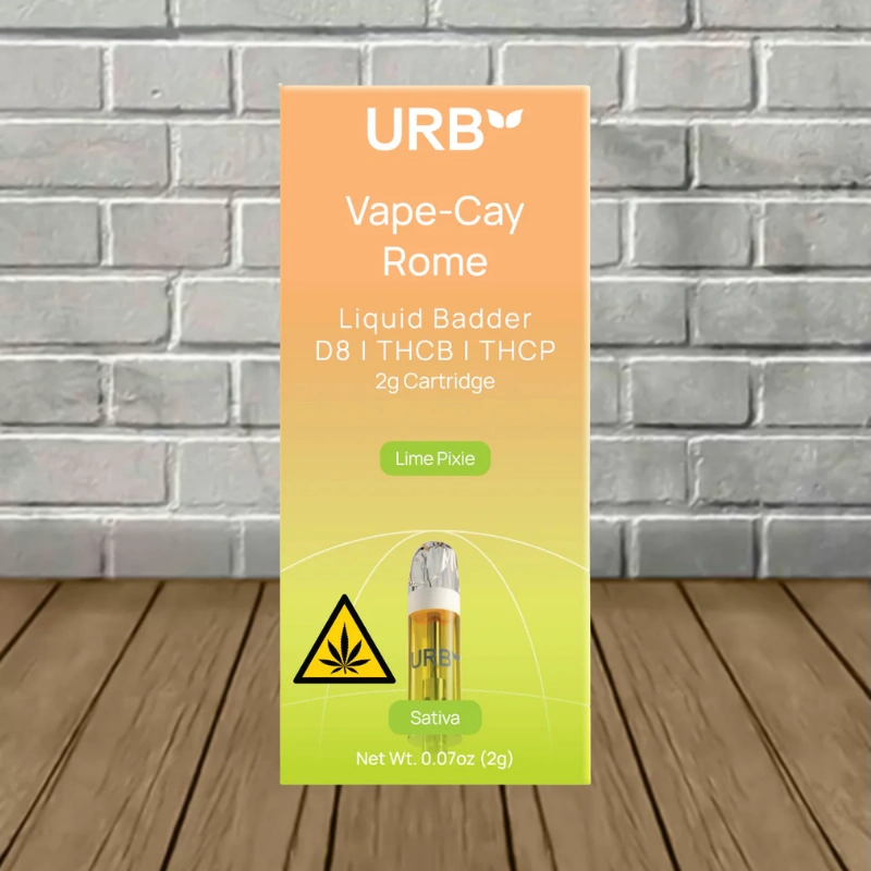 URB Vape-Cay Rome D8 | THCb | THCp Liquid Badder Cartridge 2g - Image 5