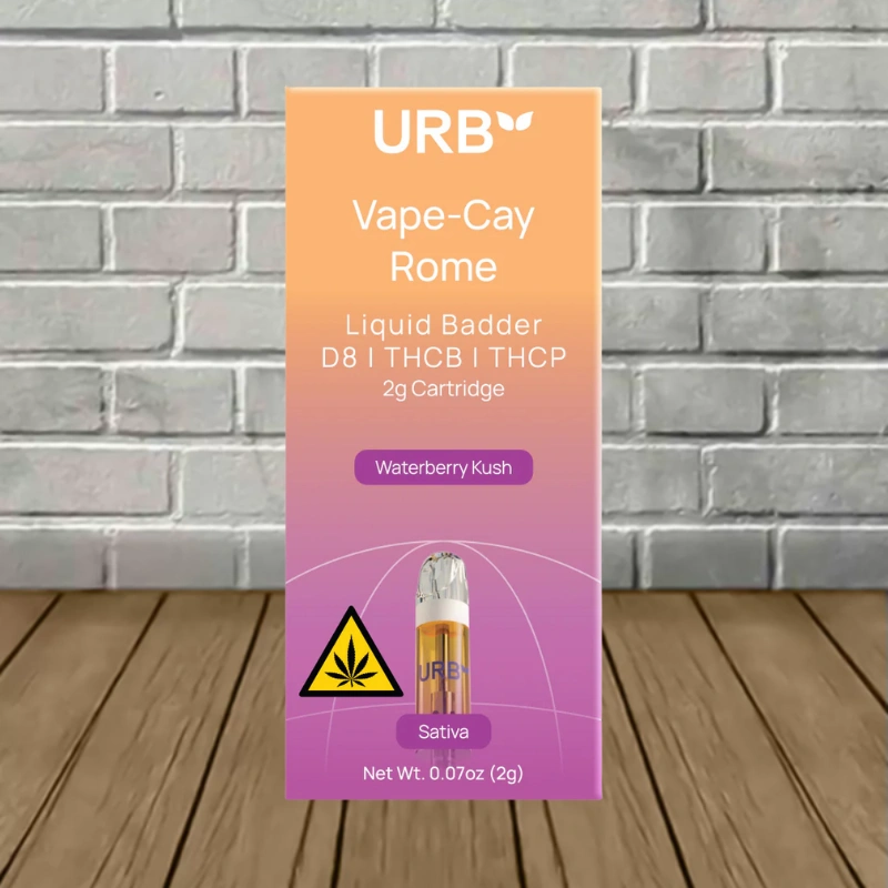 URB Vape-Cay Rome D8 | THCb | THCp Liquid Badder Cartridge 2g - Image 6