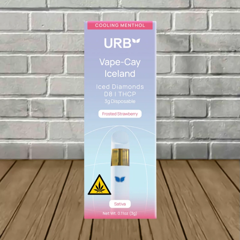 URB Vape-Cay THCa Iced Diamonds Disposable 3g - Image 3