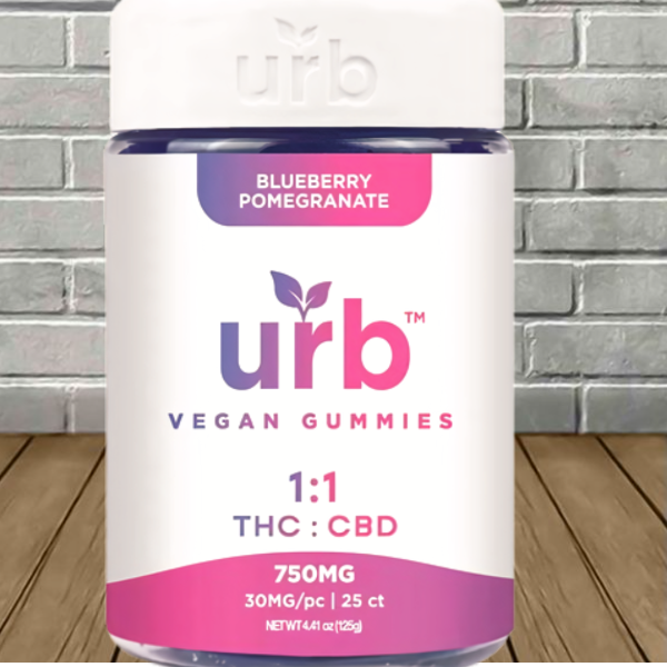 Urb 1:1 Delta 9 THC + CBD Gummies 750mg - Image 4