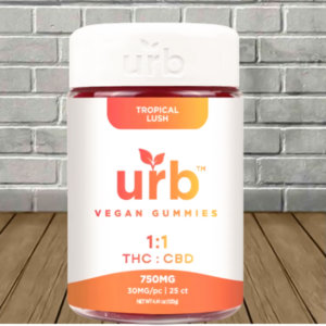 Alternative view of Urb 1:1 Delta 9 THC + CBD Gummies 750mg