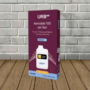 Alternative view of Urb Aerodab 100 Jet Set THCa Live Resin Disposable Dab 1.5g