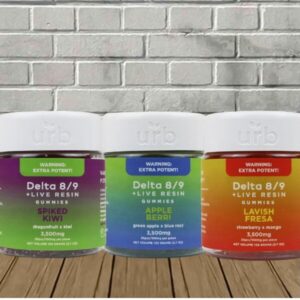 Urb Live Resin D8 | D9 Gummy Jars 3500mg