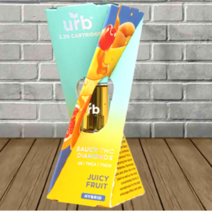 Alternative view of Urb Saucy THC Diamonds Vape Cartridge 2.2ml — DISCONTINUED