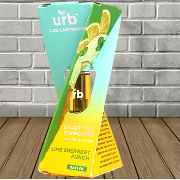 Urb Saucy THC Diamonds Vape Cartridge 2.2ml — DISCONTINUED - Image 3