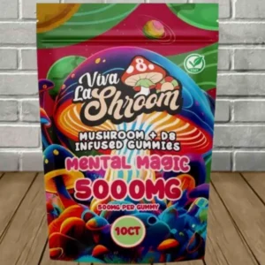 Alternative view of Viva La Shroom Mushroom + D8 Infused Gummies 5000mg