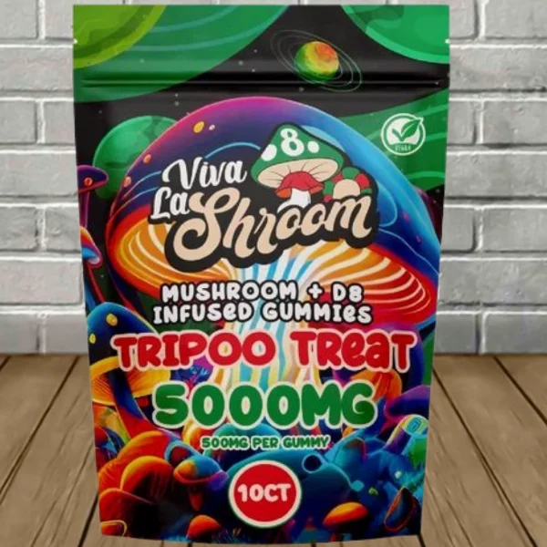 Viva La Shroom Mushroom + D8 Infused Gummies 5000mg - Image 3