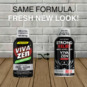 Viva Zen 2X Extra Strength Kratom Extract Shot 80ml - Image 4