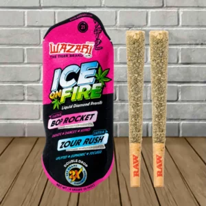Wazabi Exotics Ice on Fire THCp Liquid Diamond Prerolls 4g - Image 3