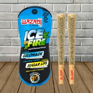 Wazabi Exotics Ice on Fire THCp Liquid Diamond Prerolls 4g - Image 4