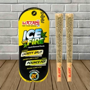 Wazabi Exotics Ice on Fire THCp Liquid Diamond Prerolls 4g - Image 5
