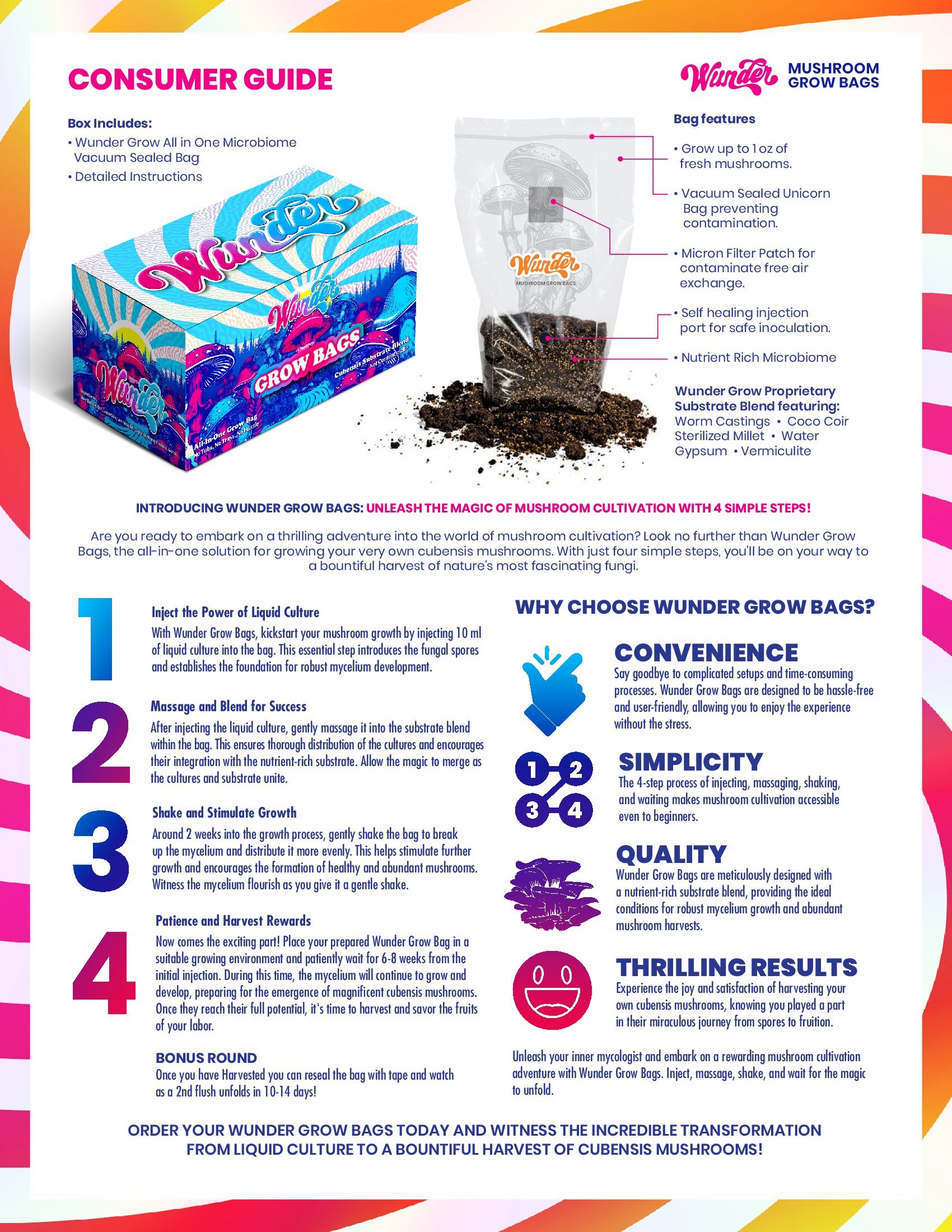 Wunder Mushroom All In One Grow Bags - Image 2