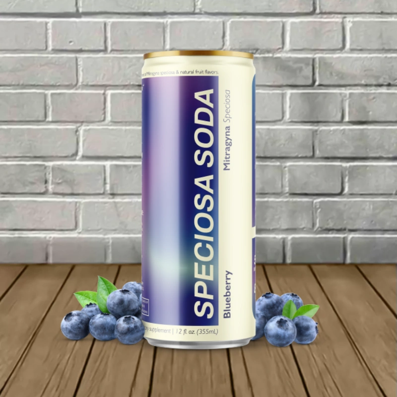 Zion Herbals MIT Speciosa Kratom 55mg + Caffeine 80mg Soda