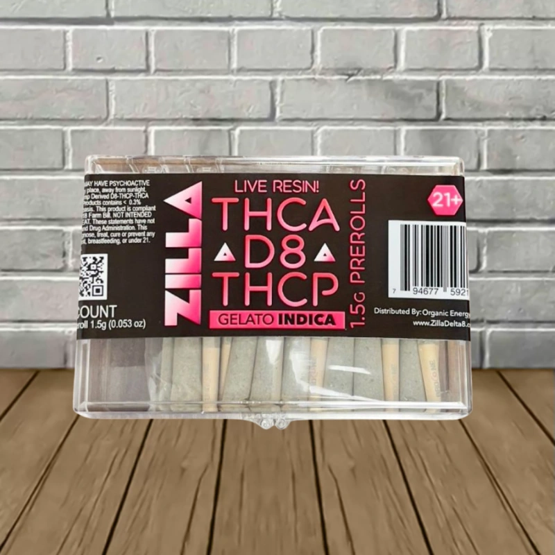 Zilla THCa | D8 | THCp 50ct Party Pack Prerolls — DISCONTINUED - Image 2