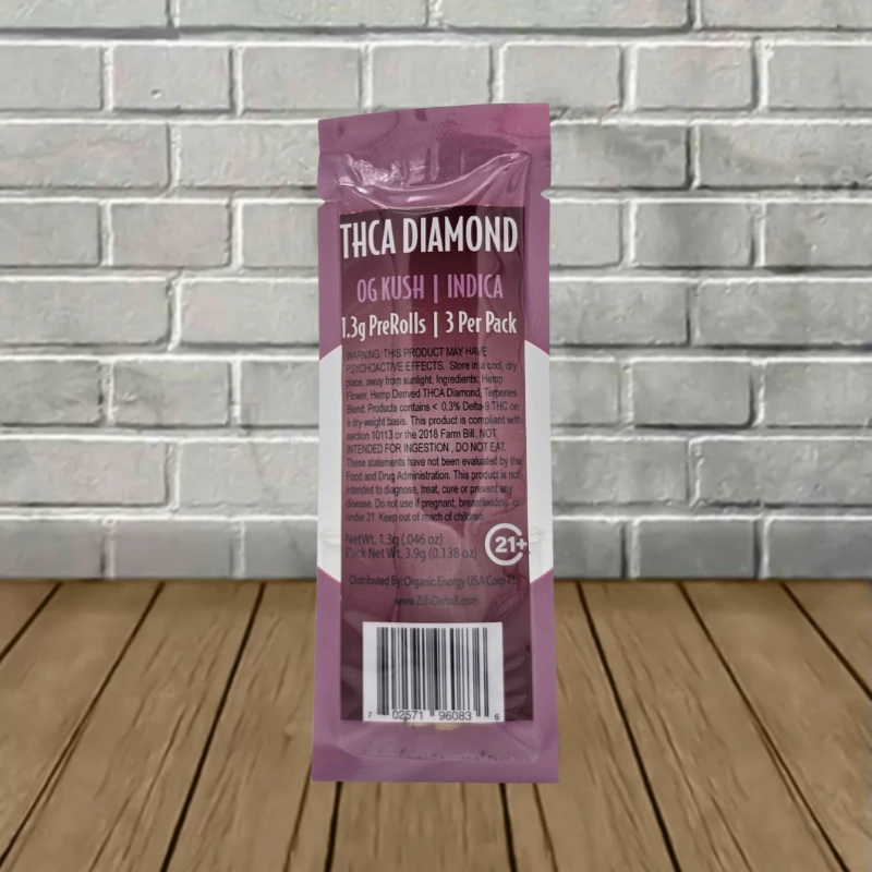 Zilla THCa Diamond Prerolls 3ct - Image 6