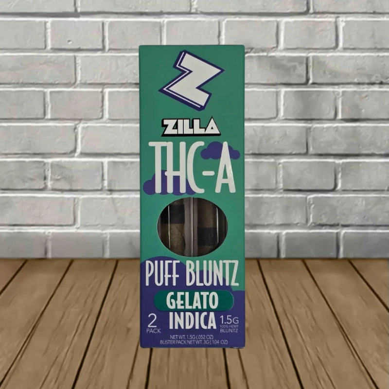 Zilla THCa Puff Bluntz Prerolls 3g - Image 3