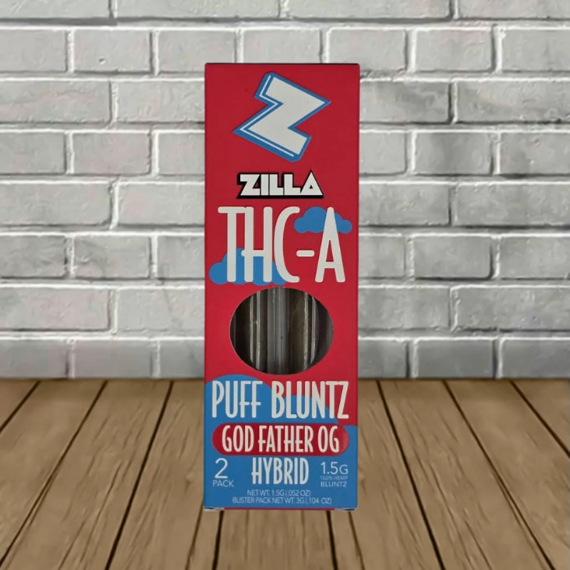Zilla THCa Puff Bluntz Prerolls 3g - Image 4