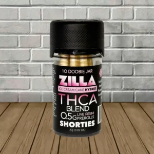 Zilla THCa Shorties Prerolls 0.5g | 10ct Jar - Image 3