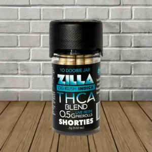 Zilla THCa Shorties Prerolls 0.5g | 10ct Jar - Image 4