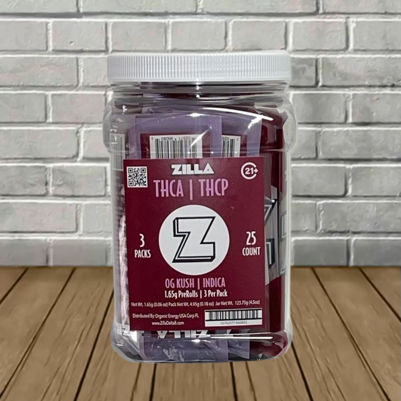Zilla THCa | THCp Prerolls 3ct - Image 2