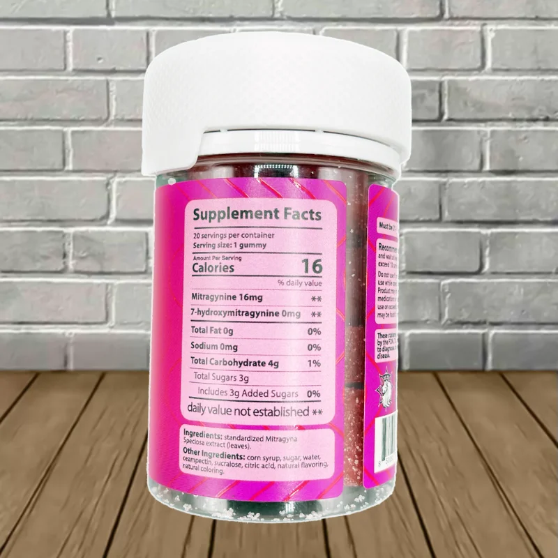 Zion Herbals Kratom Extract Speciosa Gummies 320mg - Image 4
