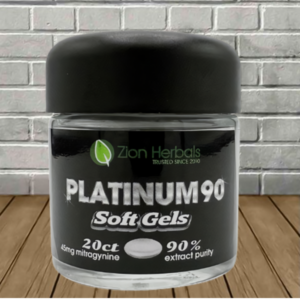 Alternative view of Zion Herbals Platinum90 90% Kratom Extract Soft Gels 20ct
