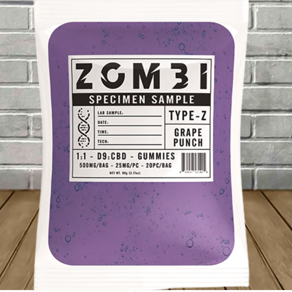 Zombi Specimen Type-Z Delta 9 Gummies 500mg — DISCONTINUED - Image 4