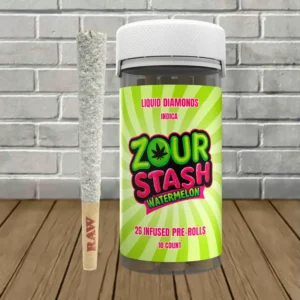 Zour Stash Liquid Diamonds THCa 2g Prerolls | 10ct - Image 6