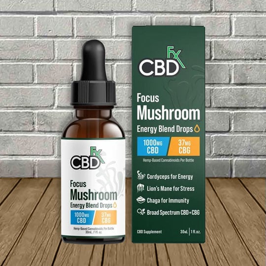 CBDfx Focus Mushroom Blend CBD + CBG Drops