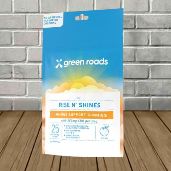 Green Roads Rise N’ Shines Immune Support Gummies 250mg