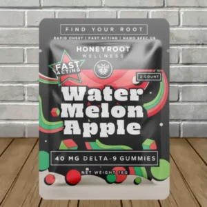 Alternative view of Honeyroot Nano Infused Delta 9 THC Gummies 40mg