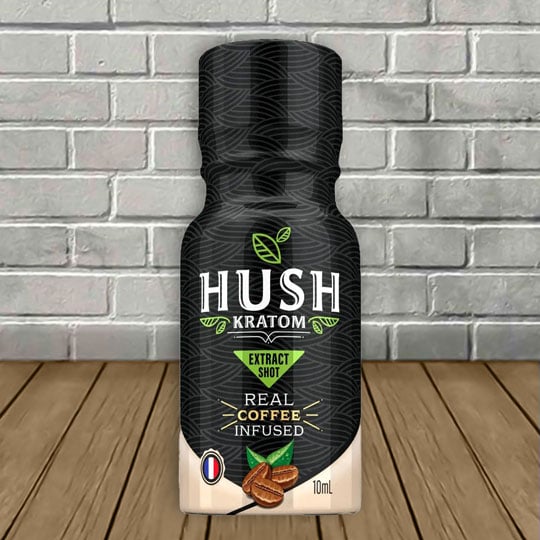 Hush Ultra Coffee Infused Full Spectrum Kratom Extract Shot