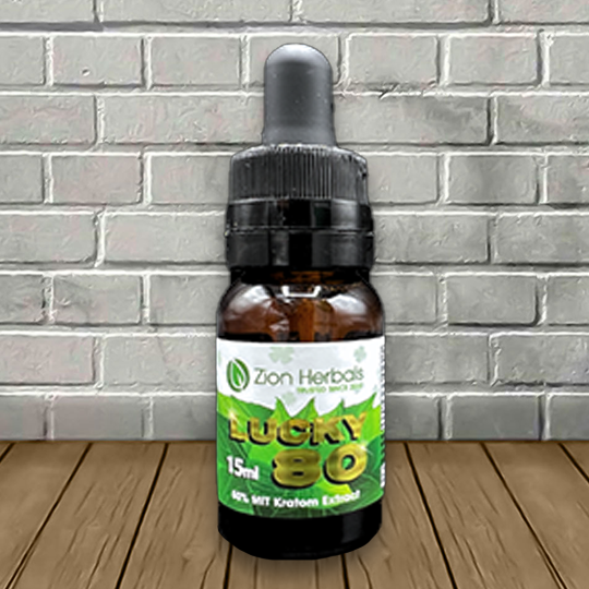 Zion Herbals Lucky 80 80% Liquid Kratom Extract 15ml