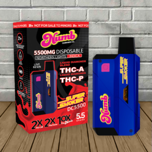 Numb Cannabis Co Super Smoker THCa + THCP Disposable 5.5g — DISCONTINUED - Image 6