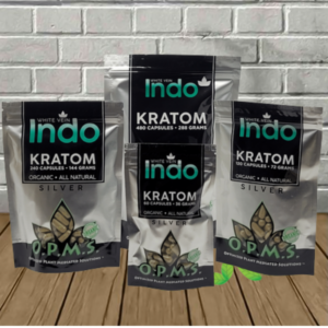 OPMS Silver Kratom Capsules | White Vein Indo