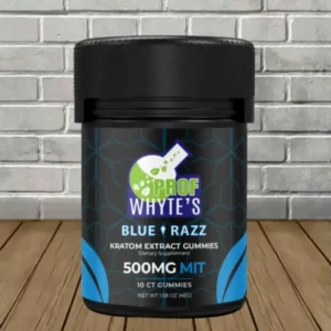Prof Whyte’s Kratom Extract Gummies 10ct Blue Razz