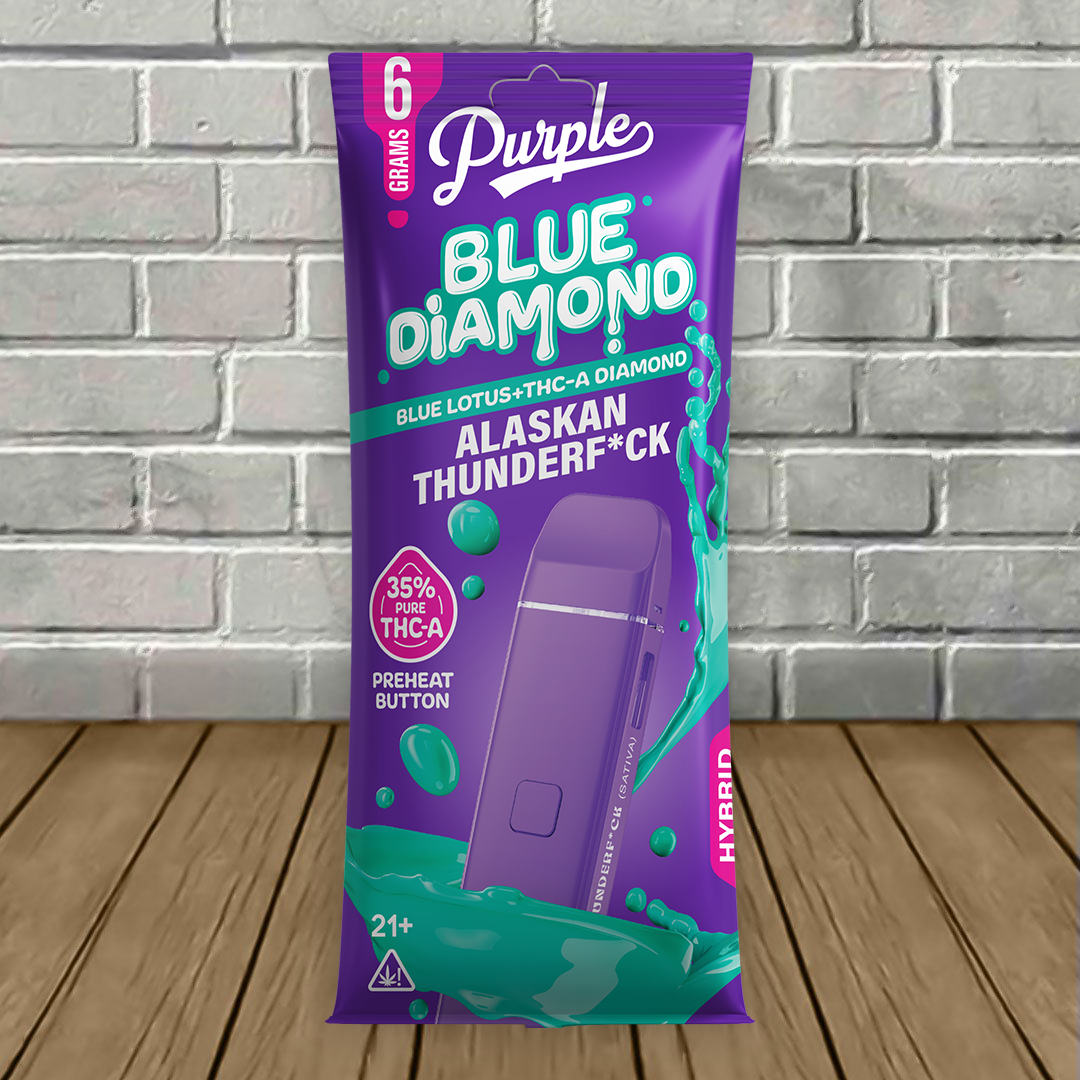 Purple Blue Diamond Blue Lotus + THCa Diamonds Disposable 6g — DISCONTINUED - Image 3