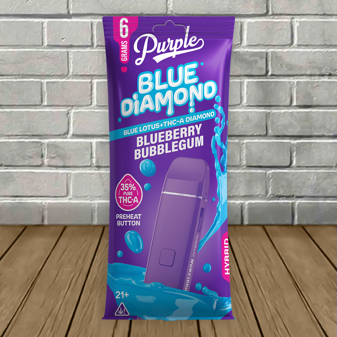 Purple Blue Diamond Blue Lotus + THCa Diamonds Disposable 6g — DISCONTINUED - Image 4