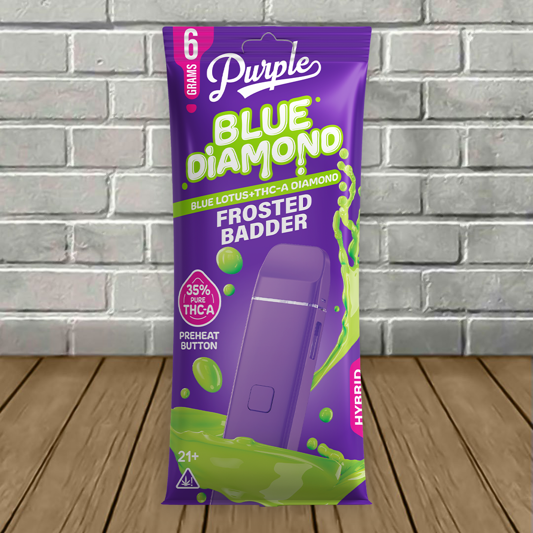 Purple Blue Diamond Blue Lotus + THCa Diamonds Disposable 6g — DISCONTINUED - Image 5