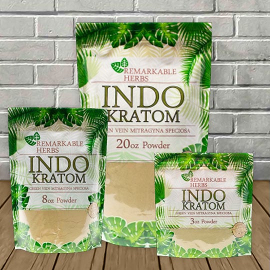 Remarkable Herbs Green Vein INDO Kratom Powder